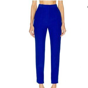 Alexander McQueen High Waisted Cigarette Pant in Ultramarine size 38 / US 2